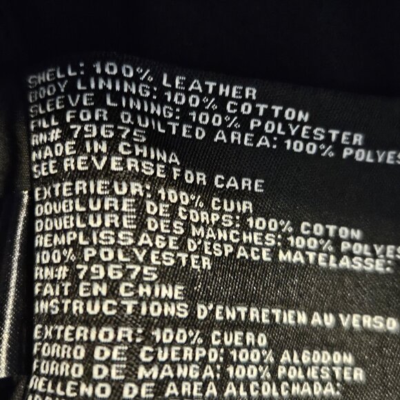 MICHAEL Michael Kors Black Leather Jacket - Picture 9 of 14